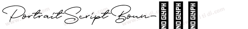 Portrait Script Boun字体转换